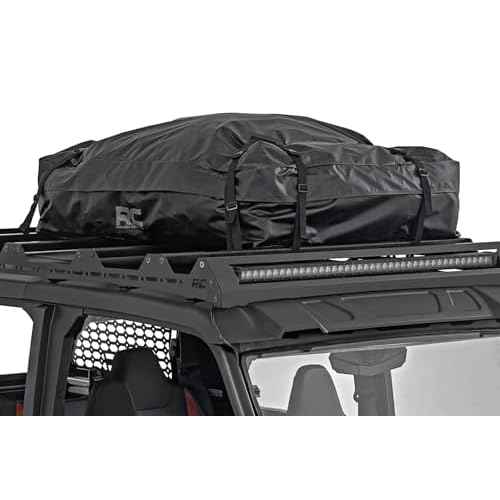 Rough Country Roof Mounted Cargo Bag - 15 Cu.Ft., Weatherproof, Includes Storage Bag, Gray Color