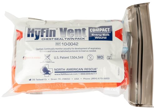 North American Rescue Mini T-PAK Trail Personal First Aid Kit NAR Safety TPAK Kit for Backpacking, Camping, Hiking (82-0075)