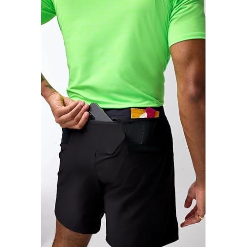 Brooks Men's Journey 7" Short, Lightweight, Supportive Fit Athletic Shorts with Brief Liner & Secure Storage