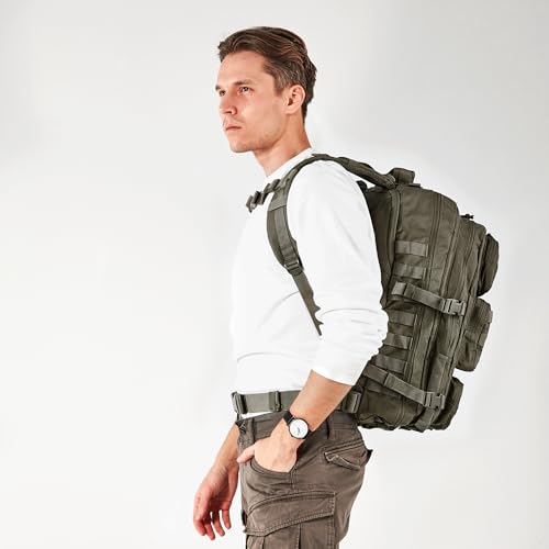 Falko Tactical Backpack for Men and Women 50L Backpack 2.4x Stronger Large Military Molle Rucksack, Bugout Backpack Outdoors