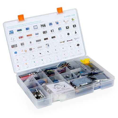 ELEGOO UNO R3 Project Most Complete Starter Kit with Tutorial Compatible with Arduino IDE (200+ Components)