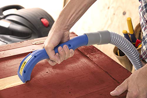 Oneida Air Systems Viper Vacuum Scraper® Ergonomic Textured Grip Wet/Dry Vac Attachment with Reversible Tungsten-Carbide B...