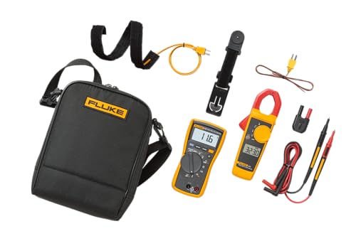 Fluke 116/323 Multimeter and Clamp Meter HVAC Combo Kit, AC/DC Voltage, AC Current 400 A, Microamps to Test Flame Sensors,...