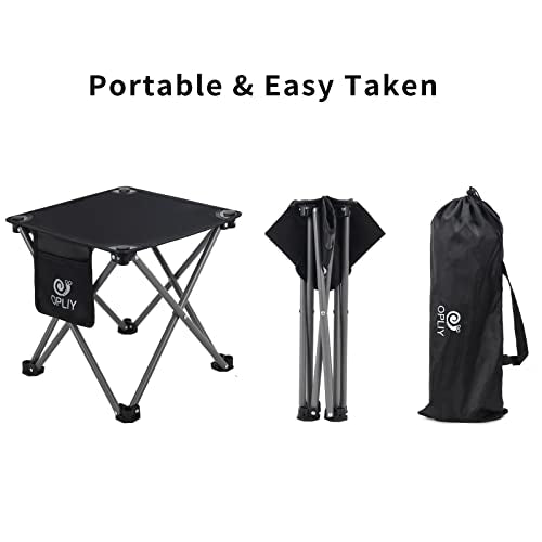 Opliy Camping Stool 2 Pack,13 Inch Portable Folding Stool for Outdoor Gardening and Beach Hiking Fishing,Foot Stool with C...