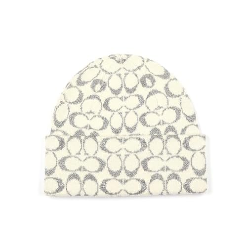 Coach Womens Metallic Sig C Beanie