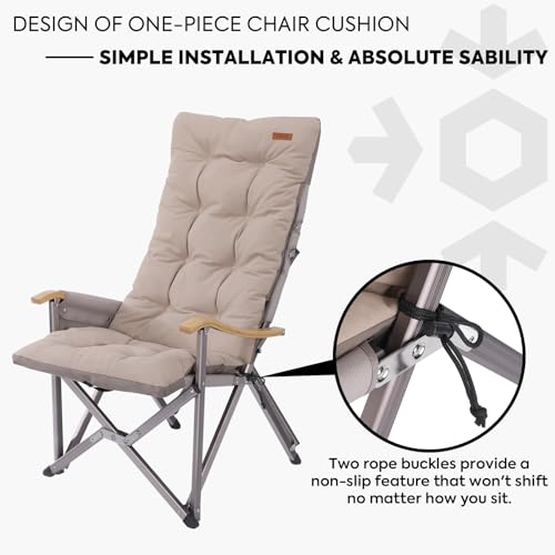 ICECO Flannel Chair Cushion Camping Chair (only Cushion not Include Chair), Portable with Storage Bag