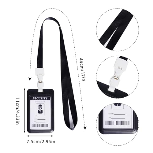 4 Piece Agent Costume Secret Security Service Costume Accessories Earpiece Sunglasses Zipper Ties ID Card for Halloween