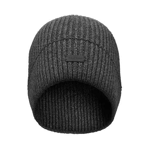 Cole Haan Men's Knit Beanie-No Cuff Design