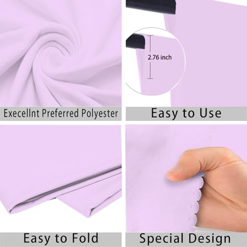Light Purple Photo Backdrop for Photoshoot Light Purple Background for Photography Photo Backdrop Curtain for Party 8x10 FT