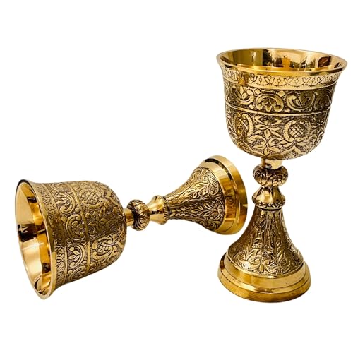 ALADEAN Vintage Chalice Goblet | 1x Royal Wine Cups of King Arthur - Renaissance Medieval Goblet Gifts, Wedding Anniversar...