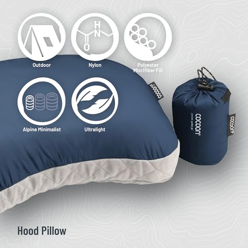 COCOON- Premium - Ultralight Inflatable AirCore Shaped Pillow - Washable Travel Air Pillows for Camping, Hiking, Backpacki...