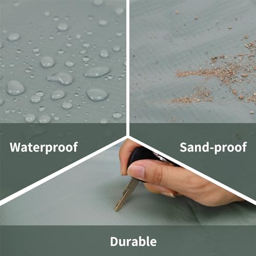 Frelaxy Pocket Picnic Blanket, Waterproof Sandproof Beach Mat, Compact Camping Tarp for Festivals, Hiking, Travel, Outdoor...
