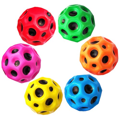 YVBBHE Large Bouncy Ball, Colorful Big Super Bounce Toy,Extreme High Bouncing Balls for Kids,Fun Kids Lightweight Foam Jum...
