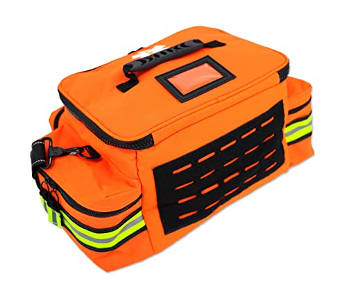 Lightning X Products Lightning X Mid-Sized First Responder EMT Bag | LXMB25 Fully Stocked Aid Kit w/ 200+ BLS Supplies - O...