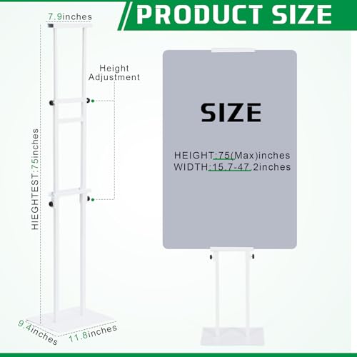 Thyle 3 Pcs Poster Board Stands for Display Height up to 75" Heavy Duty Welcome Sign Stand Double Sided Adjustable Banner ...