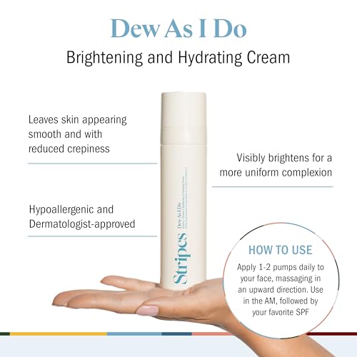 Stripes Naomi Watts Dew As I Do Vitamin C Moisturizer To Brighten Hydrate With Hyaluronic Acid Radiant Even Complexion Improve Sensitive Skin Barrier Menopause Support