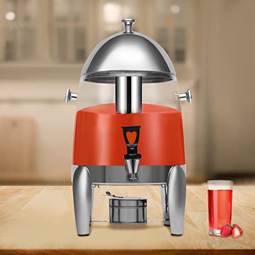 12L/3.2Gal Hot Chocolate Dispenser & Beverage Warmer Machine, Commercial Hot Drink Dispenser with Adjustable Temperature C...