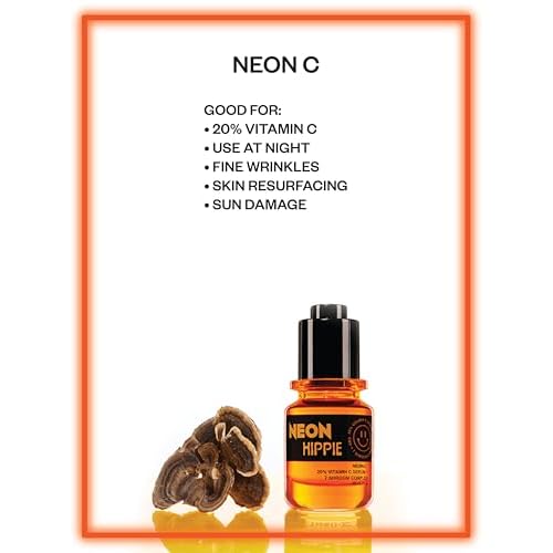 Neon C face serum 20% concentration sun damage fine wrinkles free radicals skin renewal