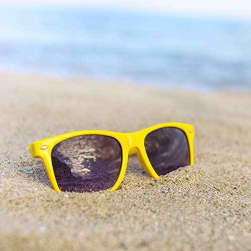 Pibupibu Neon Colors Party Favor Supplies Unisex Sunglasses Pack of 8