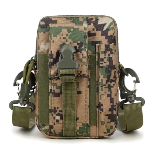 Tactical Molle Pouch - Outdoor Sports Waist Bag, Hiking Multi-Purpose Phone Pouch, Durable & Water-Resistant for Camping, ...