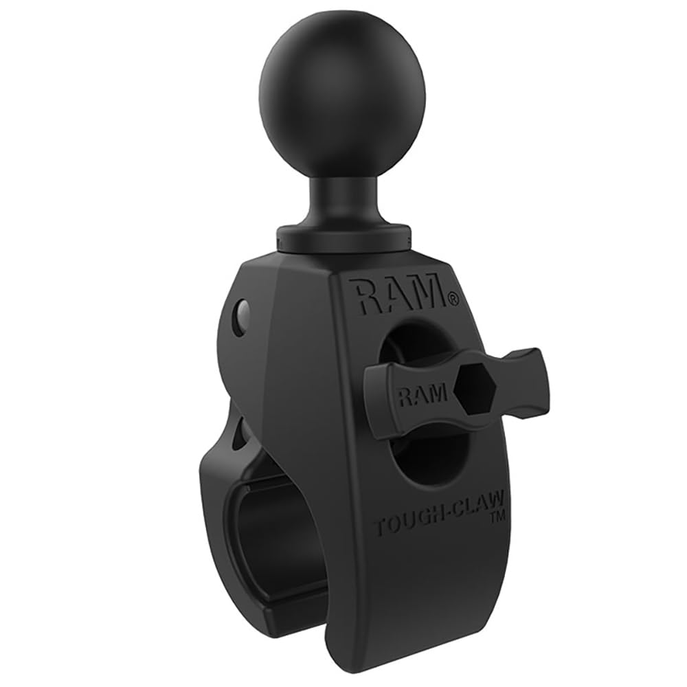 Ram Mounts Rap-404U Tough-Claw Medium Clamp Ball Base With C Size 1.5 Ball For Rails 1 To 1.6