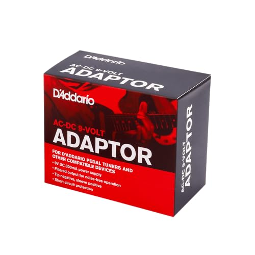 D'Addario Accessories PW-CT-9V DC Power Adapter – Pedalboard Supply - For Pedal Board and Other Devices Requiring 9V – 800...