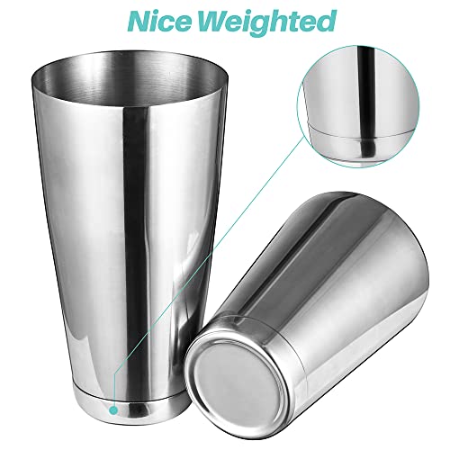 Etens Cocktail Shaker Tins Set Stainless Steel, Pro Bar Style Boston Shakers Bartending, Two Piece Martini Shaker Cup Drin...