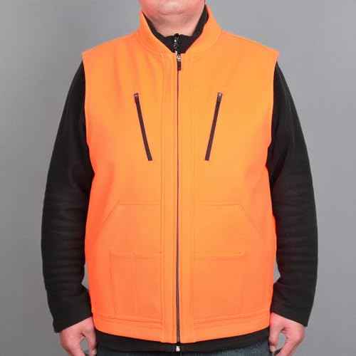 EDTREK Waterproof and Windproof Performance Vest With Plenty Pockets - Quiet and Versatile Hunting Vest (Blaze Orange, X-Large)