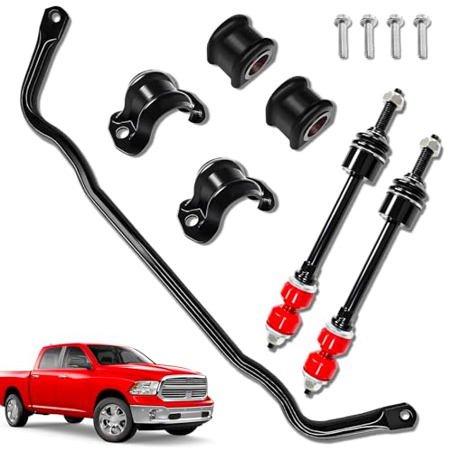 55398938AC Front Stabilizer Bar & K80894 Sway Bar Kit Compatible with 2009-2010 Dodge Ram 1500 2011-2018 Ram 1500 2019-202...
