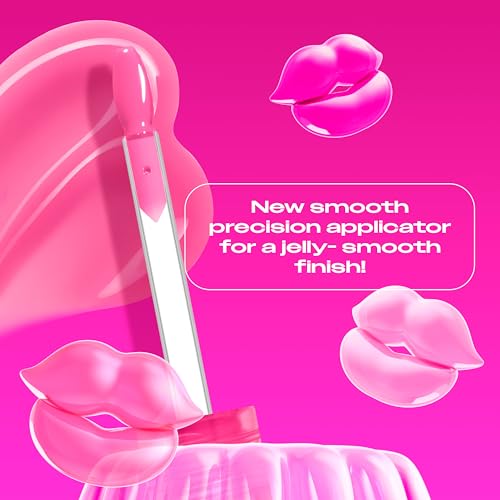 NYX PROFESSIONAL MAKEUP Jelly Job Lip Gloss, Lip Tint Gloss with Full-Bodied, Smoothing, and Hyper-Glossy Shine - Jelly Ic...