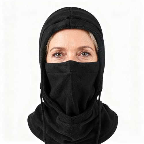 Balaclava Fleece Ski Mask for Men Women-Windproof Thermal Winter Face Mask Full Face Cover for Cold Weather Outdoor