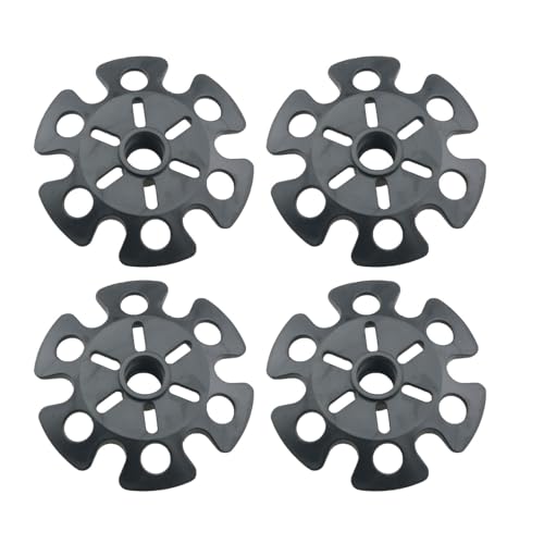 WELWIK 4PCS Black Cane Replacement Tip Replacement Carbon Fibre Trekking Poles Hiking Pole Boot Toe Cushion Replacement Sk...