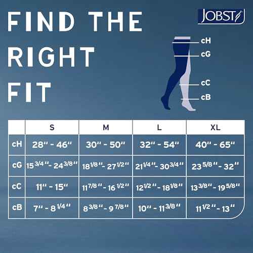 JOBST Relief Graduated Compression Stockings 20-30mmHg - Comfortable Unisex Design - Left Chap, Open Toe, Black, X-Large