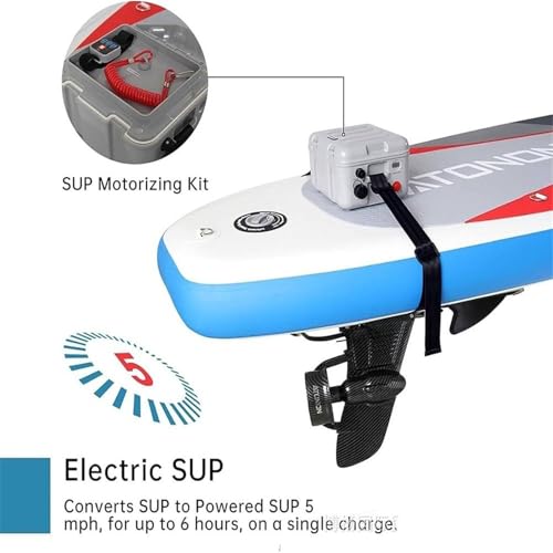 SICWEDIM Electric Fin, Stand Up Paddle Board Motor Surf Board, Electric Motor Propeller, with Brushless Motor, Equipped wi...