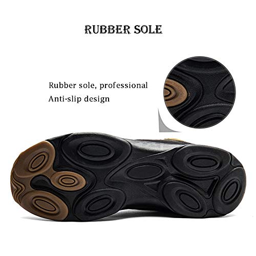UPSOLO Mens Winter Trekking Snow Boots Water Resistant Shoes Anti-Slip Fully Fur Lined Casual Lightweight Hiking Boot