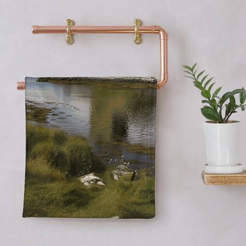 JTREHY View of The Dunguaire Castle Towel Soft Lightweight Microfiber Towel Highly Absorbent Quick Drying Towels Male and ...