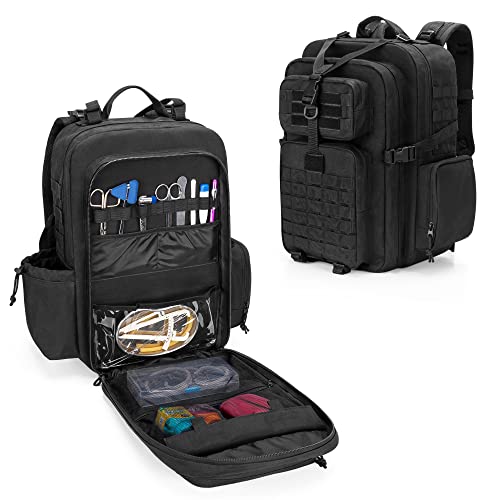 Damero Medical Tactical Backpack, Medical Supplies Bag First Aid Rucksack with Top Y-Strap for Hiking, Trekking Hunting Ca...