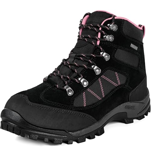 R CORD Hiking Boots Women Waterproof Ankle Support Womens Hiking Boots Backpacking Boots Breathable Non-slip Durable Boots...