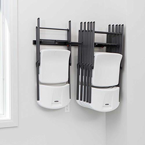 LIFETIME 80719 Wall Mounted Chair Rack Black