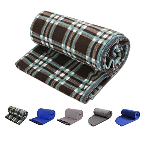 REDCAMP Fleece Sleeping Bag Liner Thicker for Adult Warm or Cold Weather, 73" Long Full Sized Zipper Camping Blanket for O...