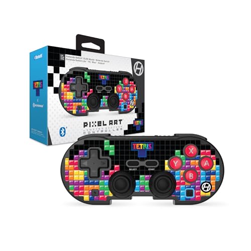 Hyperkin Limited Edition Pixel Art Bluetooth Controller Official Tetris™ Edition - Officially Licensed - For Nintendo Swit...
