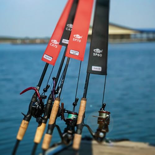 SF Neoprene Fishing Rod Sleeve Rod Cover for Casting, Spinning, Trolling Fishing Rods Protect Cover Floating Rods Storage ...
