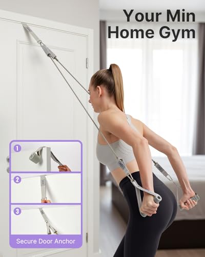 YOTTOY Pilates Bar Kit with Resistance Bands – 3-Bar Detachable Pilates Stick for Full Body Workout, Home Gym Exercise Equ...