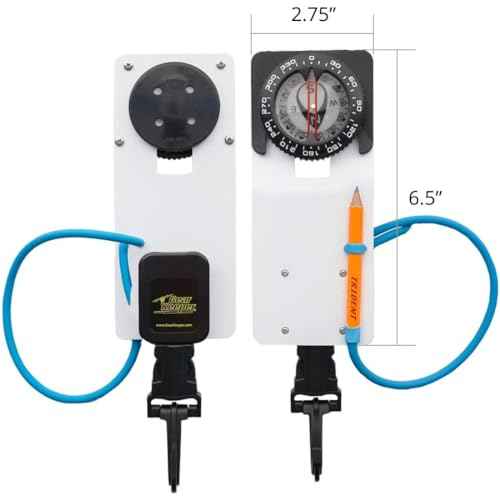 Trident Diving Slate with Retractor and Compass