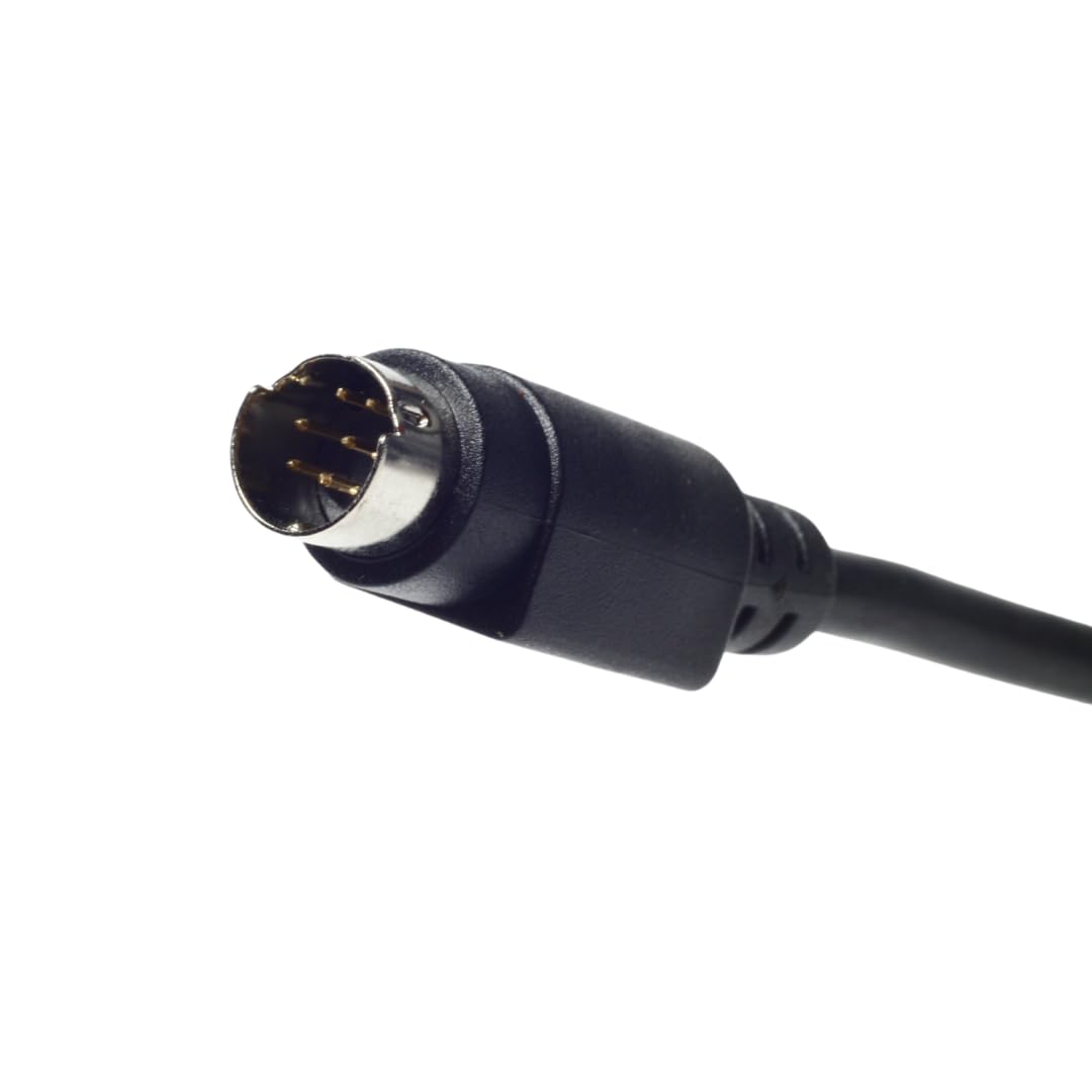Wirenest 100Ft Visca Ptz Daisy Chain Camera Control Cable For Sony Evi/Brc/Srg Series Rs232 8 Pin Mini Din To 8 Pin Mini Din Ser