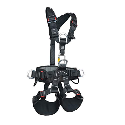 SOB Full Body Climbing Harness Can Be Inverted Thicken Widen Protect Waist Safety Harness Tree Work Rock Climbing Mountain...