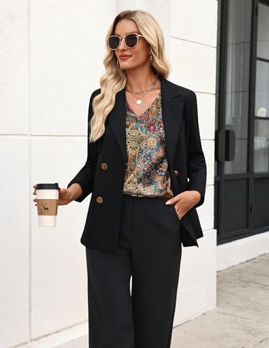 Zeagoo Women's Silk Satin Tank Tops V Neck Casual Camisoles Sleeveless Business Work Blouses Dressy Summer Shirts