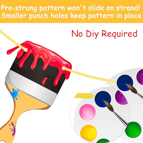 Art Painting Party Banner Decorations 3Pcs Paint Brush and Palette Design Banners for Art Paint Birthday Party Artist Baby...