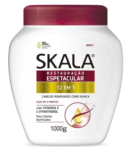 SKALA - Restauracao - Creme de Tratamento 12 em 1 (1000 Gr) - (12 in 1 Treatment Cream Net 33.81 Oz)