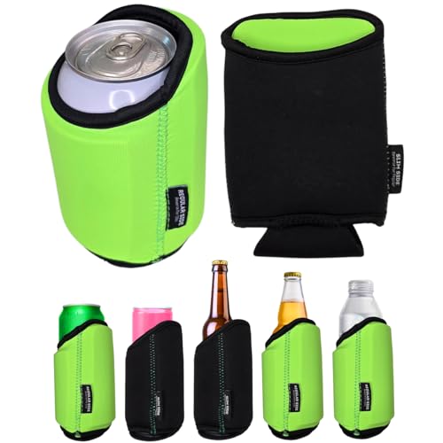 TahoeBay Universal Blank Can Coolers (8-Pack) Neoprene 4 in 1 Insulated Sleeves Fits 12 oz Beer Cans and Bottles, Slim, 16...